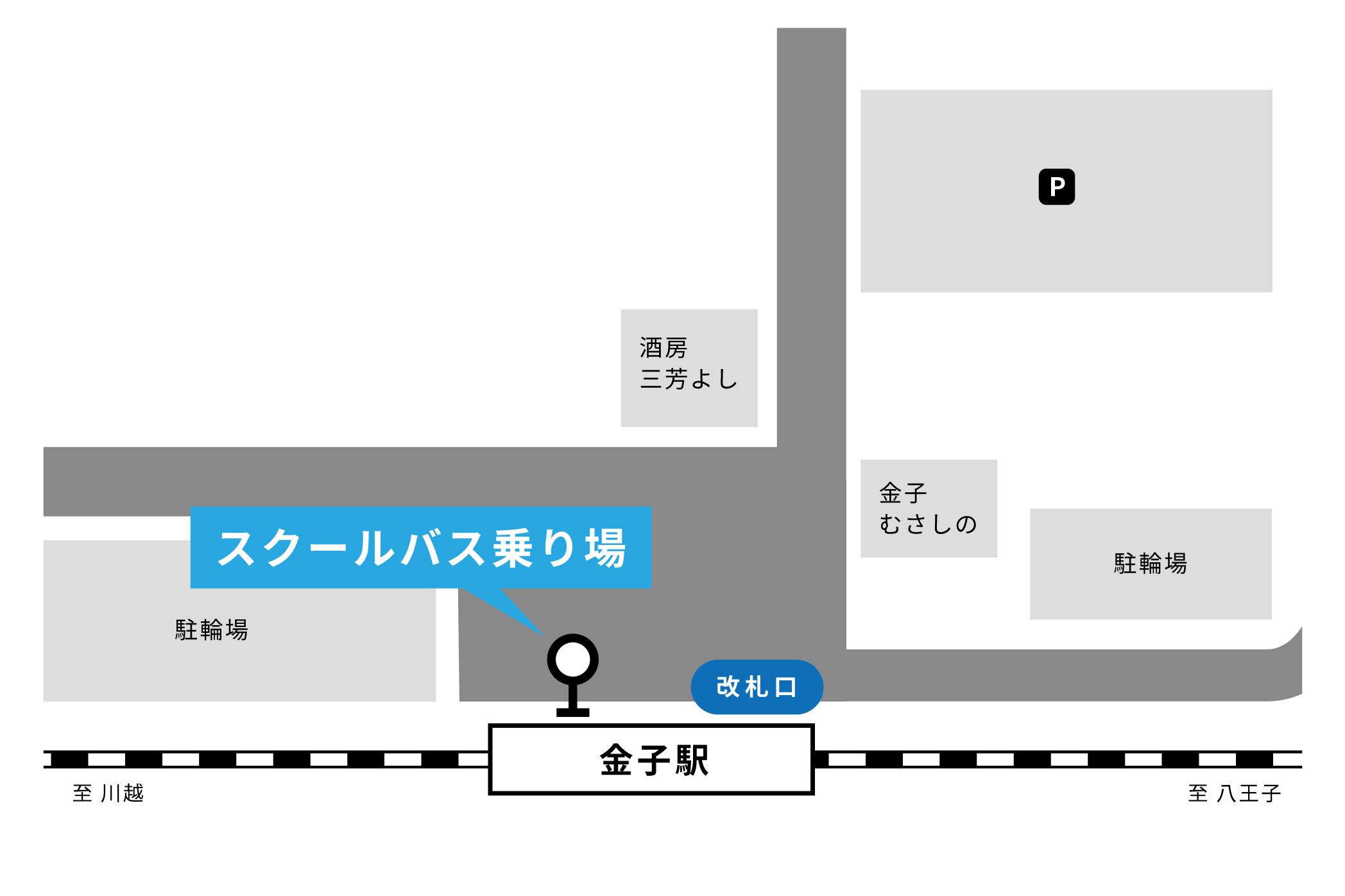 金子駅(キャンパスまで約5分)