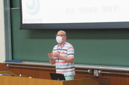 オープンキャンパス模擬授業での野田教授