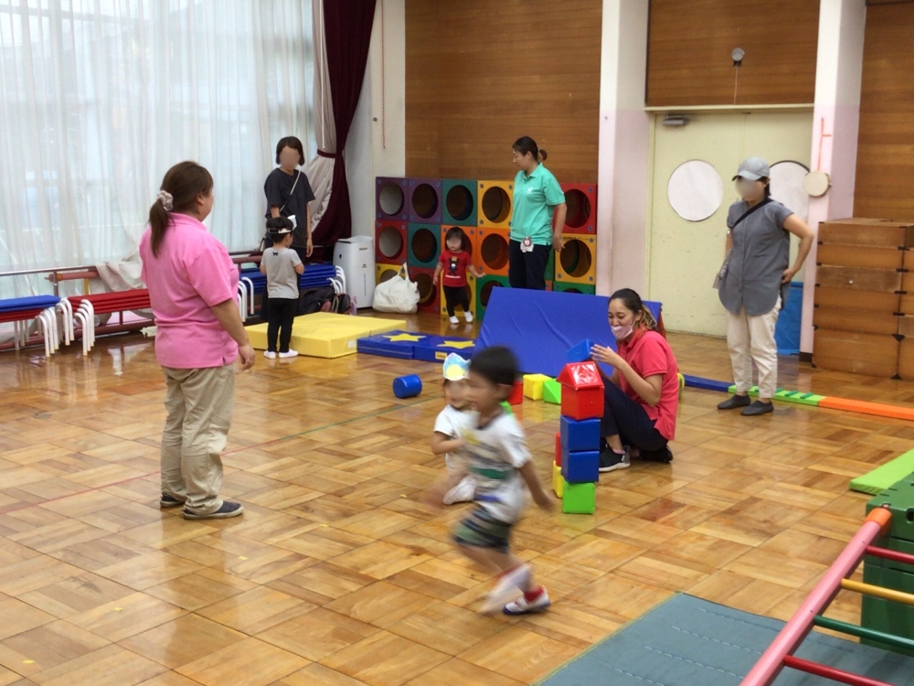 園庭開放（しゅんたランド）にたくさんの親子が遊びに来てくれました！